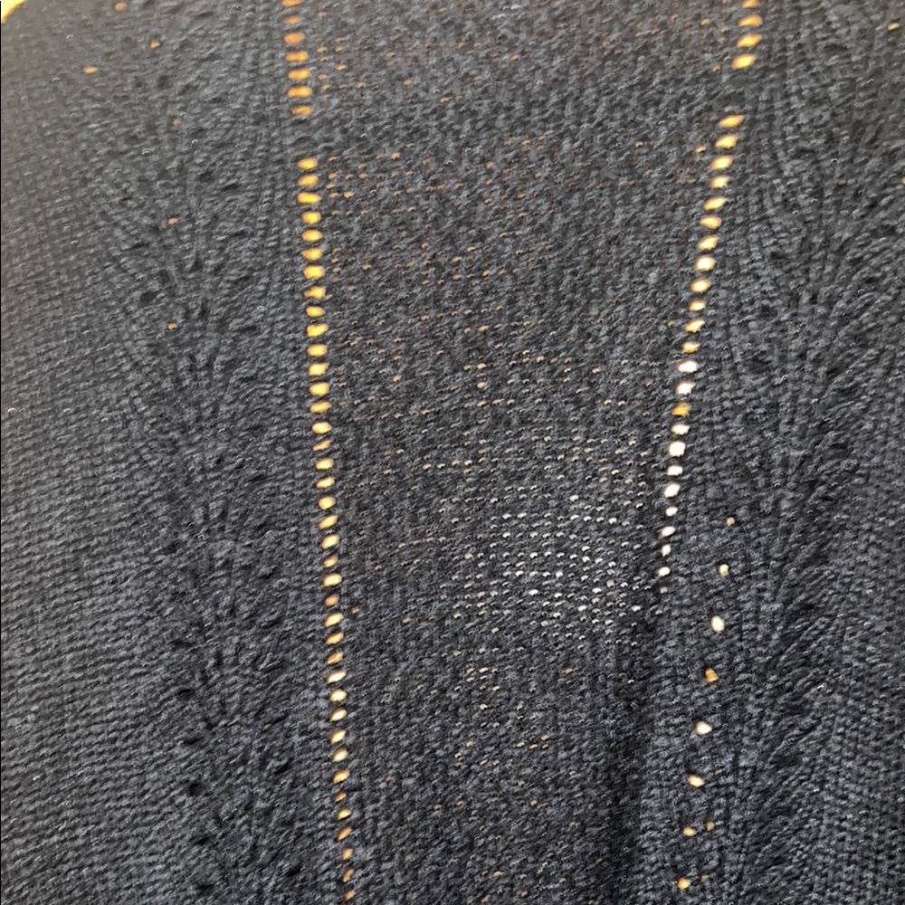 Women's Acrylic Blend Black Open-Front Sweater by Candie's [Size L] - Picture 12 of 12